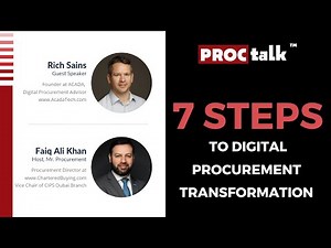 7 Steps to digital Procurement Transformation