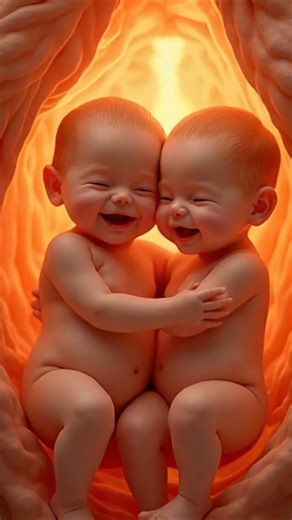 The Sweetest Bond – Twin Babies Hugging Before Birth 💕