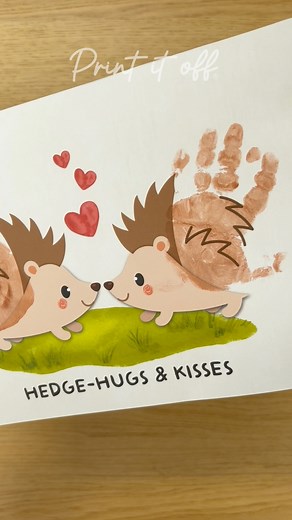 ❤️🦔”Hedge-hugs and kisses” — this handprint craft is a memory in the making. 🎨A simple, heartfelt way to capture your child’s handprint and turn it into something meaningful. Print it, add paint, press their hand — and you’ve got a keepsake you’ll love looking back on for years to come. 🙌🏼It also makes the sweetest homemade gift. Quick to create, impossible to forget 🥰 #HandprintCrafts #MemoryMakers #BabyKeepsake #PrintableArt #HedgehogCraft #CraftWithKids #ToddlerArt #PreschoolCrafts #Home