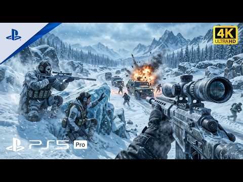 (PS5) Siberian Arctic Sniper Ambush! | Ultra Realistic Gameplay [4K 60FPS HDR] | COD MW3
