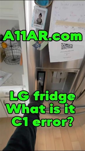 LG fridge C1 error #a11appliancerepair #diy #refrigeratorrepair #appliancerepair # #appliances #fix