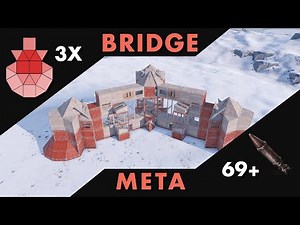 BRIDGE - Concept Anti-Siege TRIPLE BUNKER Base for TRIO - RUST 2024