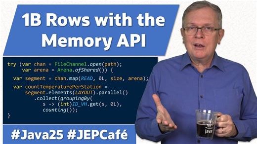 JEP Café-25-使用Java外部内存API编写10亿行处理挑战