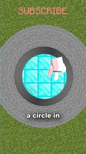 ruining minecraft with perfect circles 😭