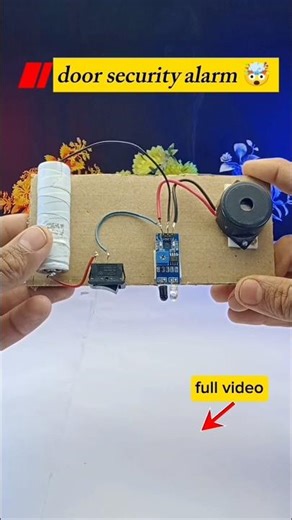 door security alarm working model | easy science project