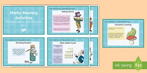 Year 6 Multiplication and Division Maths Mastery Cards