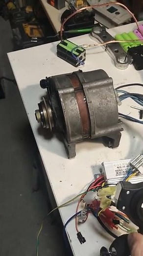 DIY brushless motor from car alternator 48V