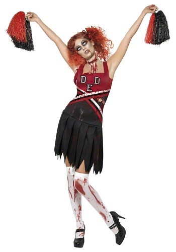 Zombie Cheerleader Women's Costume | Dead Cheerleader Outfit