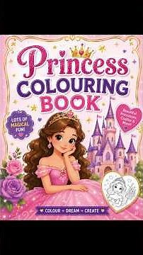 👑 Magical Princess Coloring Book | Printable PDF Coloring Pages for Kids #preschoollearning
