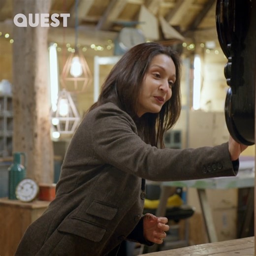 The beautiful restoration of a broken family clock that had been in the Singh family for well over 100 years 🥹 #TheRepairShop | Quest