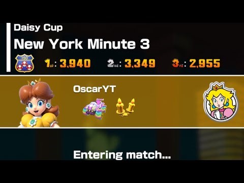 Mario kart tour Daisy New York minute 3 (Daisy cup)(autumn tour 2025)