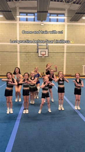 Final Cheer Practice Before Competition