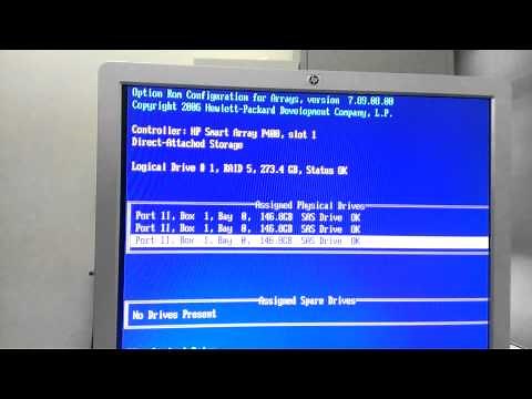 RAID Setup on HP Server