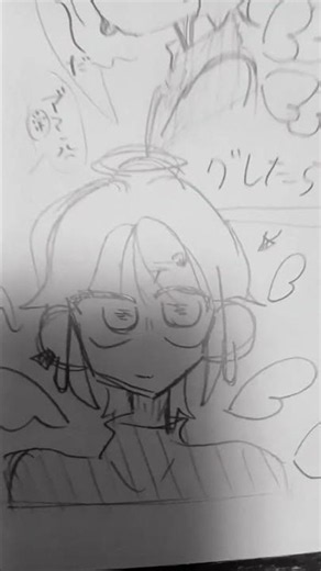 学校での落書き #小6が頑張って描いてみた #イラスト #アナログイラスト #竹の子の成長期#大天使 #秘密のおくすりやさん