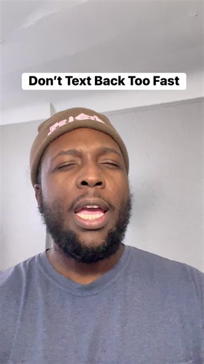 David Blaze on Instagram: "Don’t Text Back Too Fast"