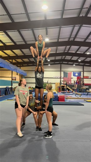 Pyramid work!!!! #acrobaticsandtumbling #usag #youthacrobaticsandtumbling #gymnastics #acro