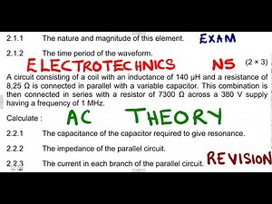 Electrotechnics N5 AC Theory April 2016 ‪@mathszoneafricanmotives‬ ‪@mathwithlightone‬