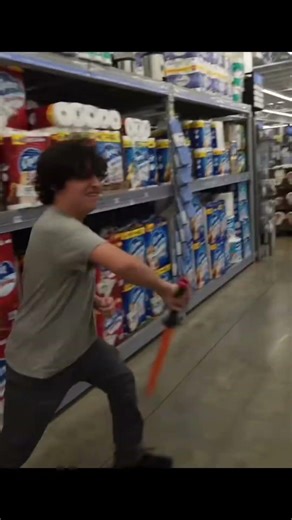 Sword Fight at Walmart #youtubeshorts #funnyvideo #viral #fun