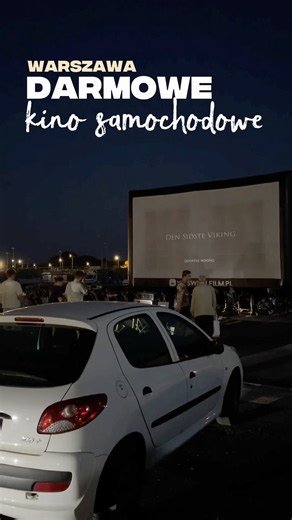 Free drive-in cinema with complimentary popcorn and lemonade in Warsaw #warsaw