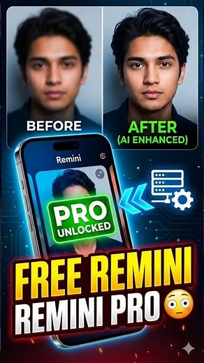 Remini app pro for free. #enhancephotos #enhance