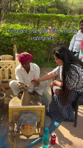 Beautiful & fun art. I managed to make a cup of pottery 😊 #shorts #jaipur #jaipurdiaries #culture