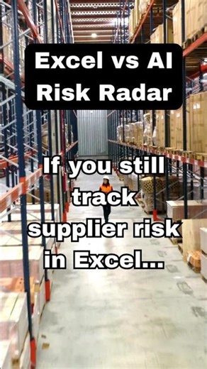 Supplier Risk: Why Excel Can’t Compete with AI Anymore ⚠️📊