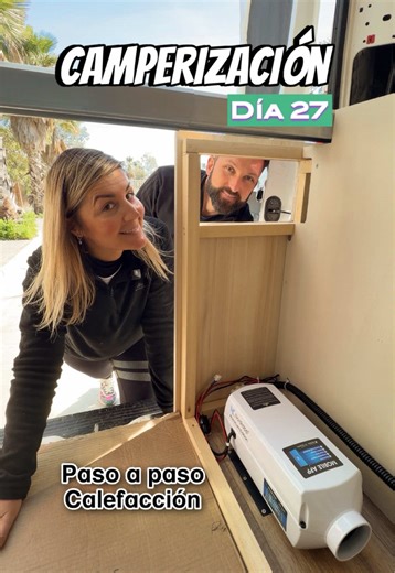 Día 27 Camperizando nuestra furgoneta 🚐 Os enseñamos el paso a paso del montaje de nuestra calefacción @nordkappheat la mejor del mercado en cuanto a homologación y precio. Os he conseguido un 20% de descuento con el código JESICA. 👌🏼 ¿En cuánto tiempo o días creéis que hicimos todo el montaje? Os leemos! #nordkapp #campervan #camperizacion #diyvanconversion #campervanconversion