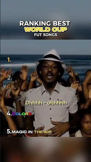 Ranking best World cup football songs🎶⚽