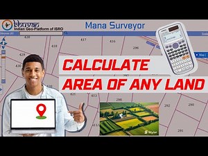 Area Calculation of any Land #manasurveyor