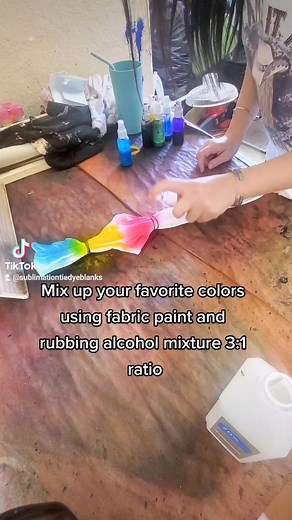 Spray Paint Tie Dye Tutorial: Customizing Tank Tops with Fabric Paint