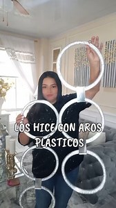 1M views · 17K reactions | ¡Aros de plásticos convertidos en cuadros elegantes! #diy #reelsfacebook #ideas | Anny Diseña Crea y Decora | Facebook