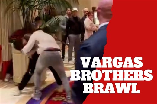 Mexican boxers get into a nasty fight in Las Vegas at a hotel lobby