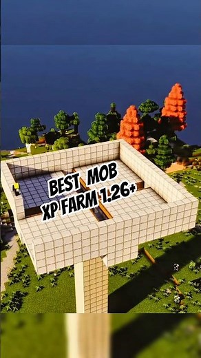 Minecraft Best XP Farm Mob farm in 1.26 java edition #minecraft #tutorial #shorts #viral #ytshorts