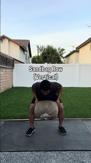 Sandbag Row Vertical