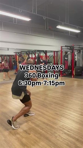 Get ready for 360° of power, precision, and punch every Wednesday night at 6:30pm for 45 minutes! 🥊🔥 #360Boxing #BoxingFitness #WednesdayWorkout #PunchLikeAPro #FightNightVibes #GetInTheRing #fitness #fitnesscommunity #fitfam #groupfitness #fitinspo #wellness #healthylifestyle #strengthtraining #cardio #boxing #getfit #fitnessaddict #groupclasses #fitnessgoals #explorepage #fyp