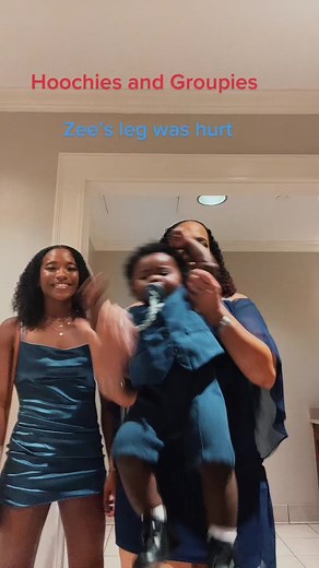 Zee hurt her leg but did not want to wear the crutches to the wedding #loudegangemom