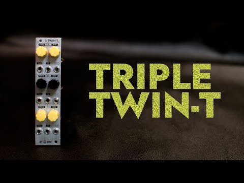 DIY EURORACK TRIPLE TWIN-T DRUMS (NLC BONGO FURY)