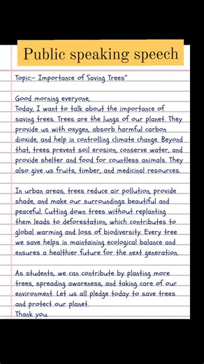 375K views · 3.9K reactions | Public speaking speech writing idea part_78 #publicspeakingtips #publicspeaking #speech | English Class | Facebook