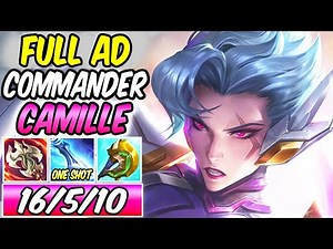 FULL AD CAMILLE | Build & Runes | STRIKE COMMANDER CAMILLE DIAMOND TOP GUIDE | League of Legends