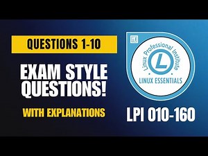 Linux Essentials (010-160) Exam-Style Practice Questions 2025 | Q1–10 (With Explanations)