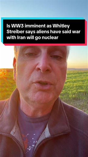 Interesting crazy times with escalations in the Middle East bear see the post by famous alien contacted Whitley Strieber who said he’s been given a message by aliens that the conflict in Iran will go nuclear but would BT or aliens intervene to stop us destroying ourselves in the planet? that’s what’s always been fed to us in the Ufo narrative. Let me know your thoughts. #ufo #uap #nhi #ww3 #conspiracy