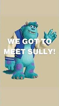 Can’t believe we get to meet Sully from Monsters, Inc.!