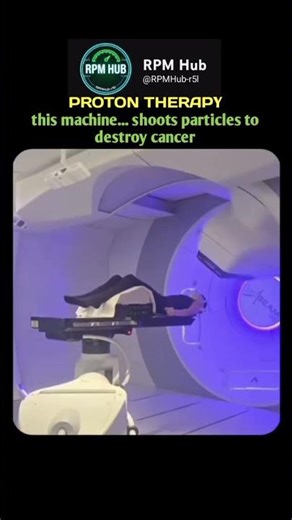 PROTON THERAPY this machine... shoots particles to destroy cancer #technology