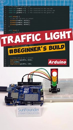 This Arduino Traffic Light Project Functions Perfectly!
