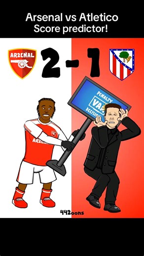 Score predictor! Arsenal vs Atletico #championsleague #football
