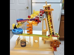 How to Build an Archimedes Wood Screw Powered Marble Machine