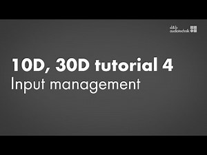 10D, 30D amplifiers tutorial 4 Input management