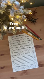 FREE to download!! 🎁 I have created a Letter to Santa for you to download and print at home, especially for the little ones in your life to colour in, decorate and write down all the presents they would like to ask for this Christmas! And all completely free! 🙌✨ Just comment below with the words DEAR SANTA and I will send you the link! Then you can settle down, pop some Christmas songs on, have a cookie, a hot chocolate and, let the creativity flow! There is just nothing lovelier at this most 