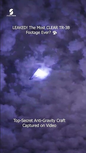 CLEAREST FOOTAGE! Secret Triangular UFO Exposed: TR 3B Black Manta #shorts #ufo #starextreme