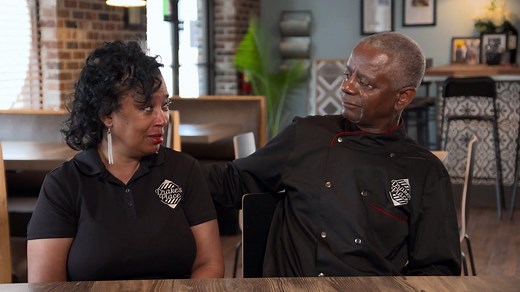 Give a warm welcome back to Bridgett and Sonny, the owners of Drake's Place in Missouri 🤗 After Chef Robert Irvine's first visit there, the business was booming and things were finally looking up. But then... the pandemic happened. Everything came to a halt, and now their community-focused restaurant is facing possible permanent closure 💔💔 ✨See if Robert and his team can get them Back in Business on #RestaurantImpossible, tonight at 9|8c. | Food Network